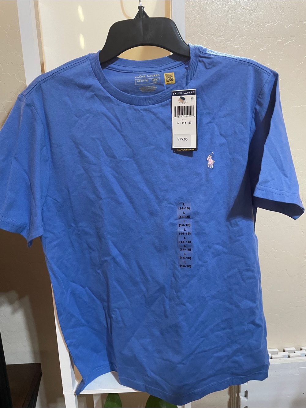 Ralph Lauren Royal Blue Short-Sleeve Crew Neck Tee